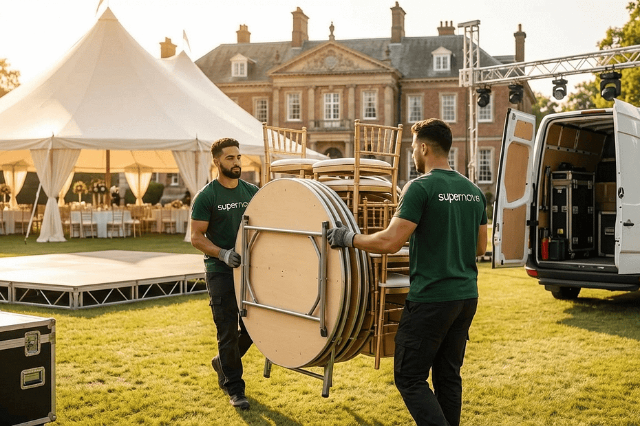 Rendezvény pakolás